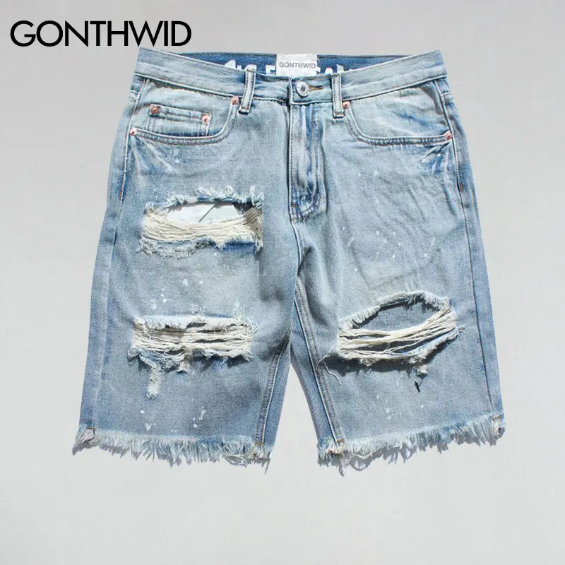 GONTHWID Ripped Destroyed Distressed Denim Shorts 2019 Mens Hole Denim Shorts Blue Male Hip Hop Fashion Casual Dot Jeans Short
GONTHWID Ripped Destroyed Distressed Denim Shorts 2019 Mens Hole Denim Shorts Blue Male Hip Hop Fashion Casual Dot Jeans Short