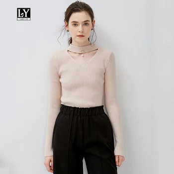 Ly Varey Lin Slim Halter Knitted Sweater Autumn Women V Neck Knitted Pullover Female Casual Elastic Sweater Long Sleeve Tops
Ly Varey Lin Slim Halter Knitted Sweater Autumn Women V Neck Knitted Pullover Female Casual Elastic Sweater Long Sleeve Tops