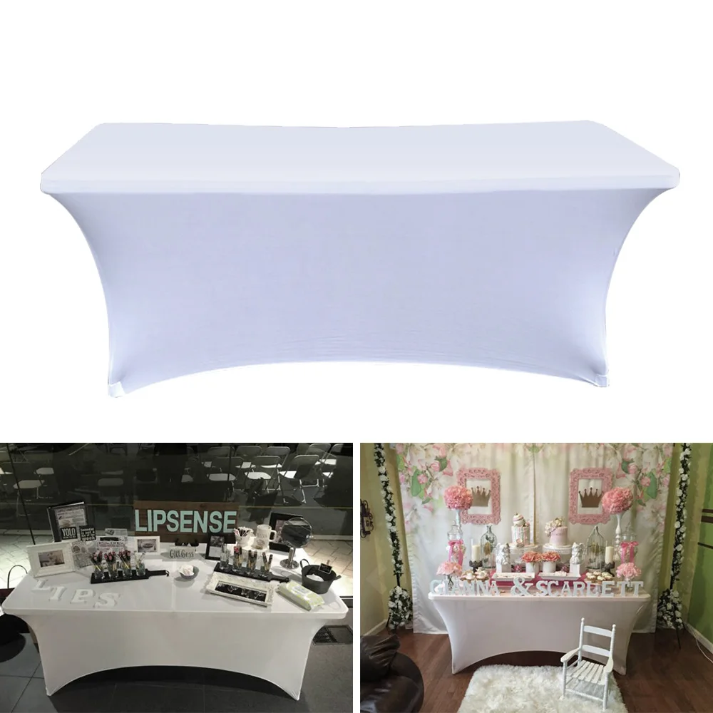 Stretch Tablecloth Rectangular Spandex Lycra Table cover Tight Fit Fitted Tablecloth for Wedding Party Hotel Decoration
Stretch Tablecloth Rectangular Spandex Lycra Table cover Tight Fit Fitted Tablecloth for Wedding Party Hotel Decoration
