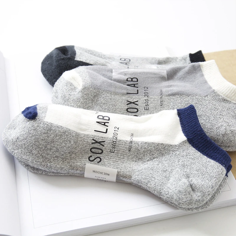 Fashion Men Socks 3 Pairs Thick Cotton Casual Sport Ankle Short Invisible Socks New Autumn Winter High Quality Men's Socks 
Fashion Men Socks 3 Pairs Thick Cotton Casual Sport Ankle Short Invisible Socks New Autumn Winter High Quality Men's Socks