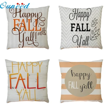 4PC Happy Fall Y'all Pattern pillow case Pumpkin Home Cotton pillow cover bed decorative All Season 45 * 45 cm1D15
4PC Happy Fall Y'all Pattern pillow case Pumpkin Home Cotton pillow cover bed decorative All Season 45 * 45 cm1D15