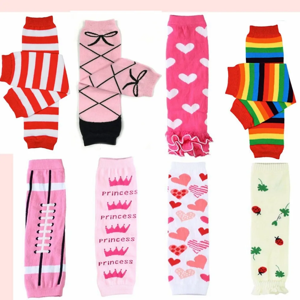 

10 pairs Baby Leg Warmers Football legwarmers Heart the crawling baby knee socks baby knee pads 280 pattern bebes Leg warmers