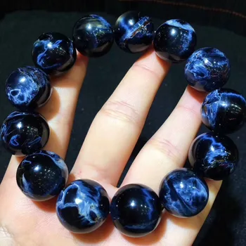 18mm Natural Namibia Pietersite Blue Yellow Stretch Gemstone Round Big Beads Bracelet For Man and Woman AAAAAA
18mm Natural Namibia Pietersite Blue Yellow Stretch Gemstone Round Big Beads Bracelet For Man and Woman AAAAAA