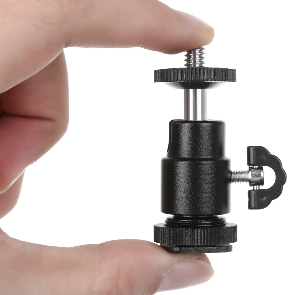 New 360 Swivel Mini Ball Head 1/4" Screw Mount Bracket Holder for DSLR Camera Tripod Ballhead Stand Tripod Heads Aluminium alloy
New 360 Swivel Mini Ball Head 1/4" Screw Mount Bracket Holder for DSLR Camera Tripod Ballhead Stand Tripod Heads Aluminium alloy
