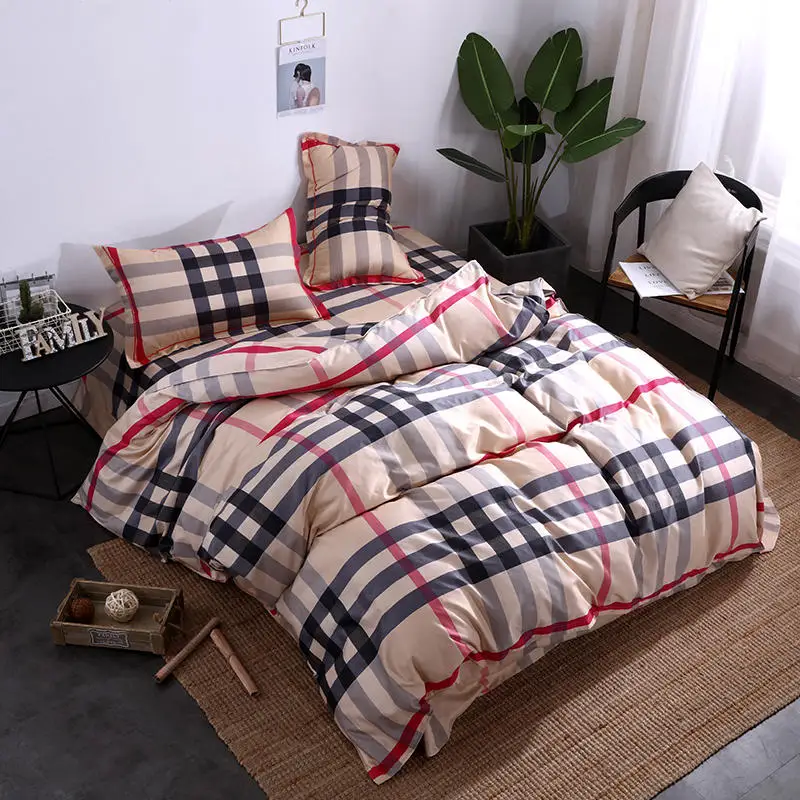 Tricolor stripes Bedding Set sanding Bed Set Twin Queen Size Bed Sheet Cheap Duvet Cover Set Red and Black stripe Bed Linen
Tricolor stripes Bedding Set sanding Bed Set Twin Queen Size Bed Sheet Cheap Duvet Cover Set Red and Black stripe Bed Linen