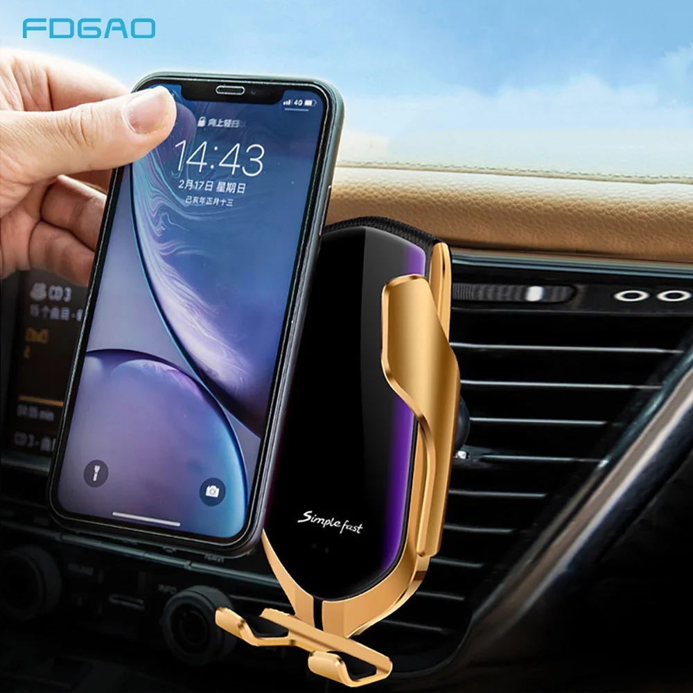 Car Wireless Charger For iPhone XS Max XR X 8 Samsung S9 S8 S10 Automatic Infrared Sensor Qi 10W Fast Charging Car Phone Holder
Car Wireless Charger For iPhone XS Max XR X 8 Samsung S9 S8 S10 Automatic Infrared Sensor Qi 10W Fast Charging Car Phone Holder
