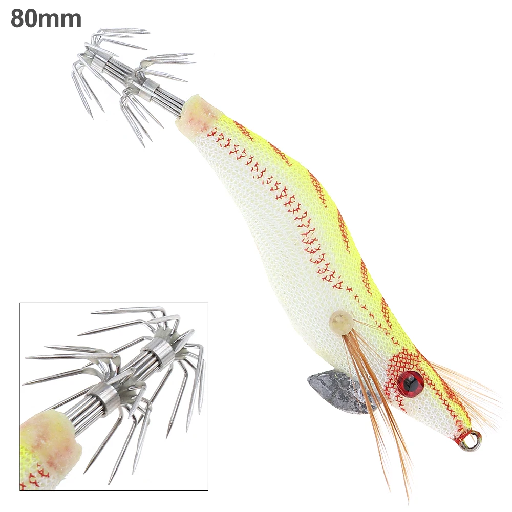 1PCS EGI Fishing Lures Luminous Simulated Spoon and Minnow 80mm 7.4g Artificial Squid Fishing Baits 2# Hook
1PCS EGI Fishing Lures Luminous Simulated Spoon and Minnow 80mm 7.4g Artificial Squid Fishing Baits 2# Hook