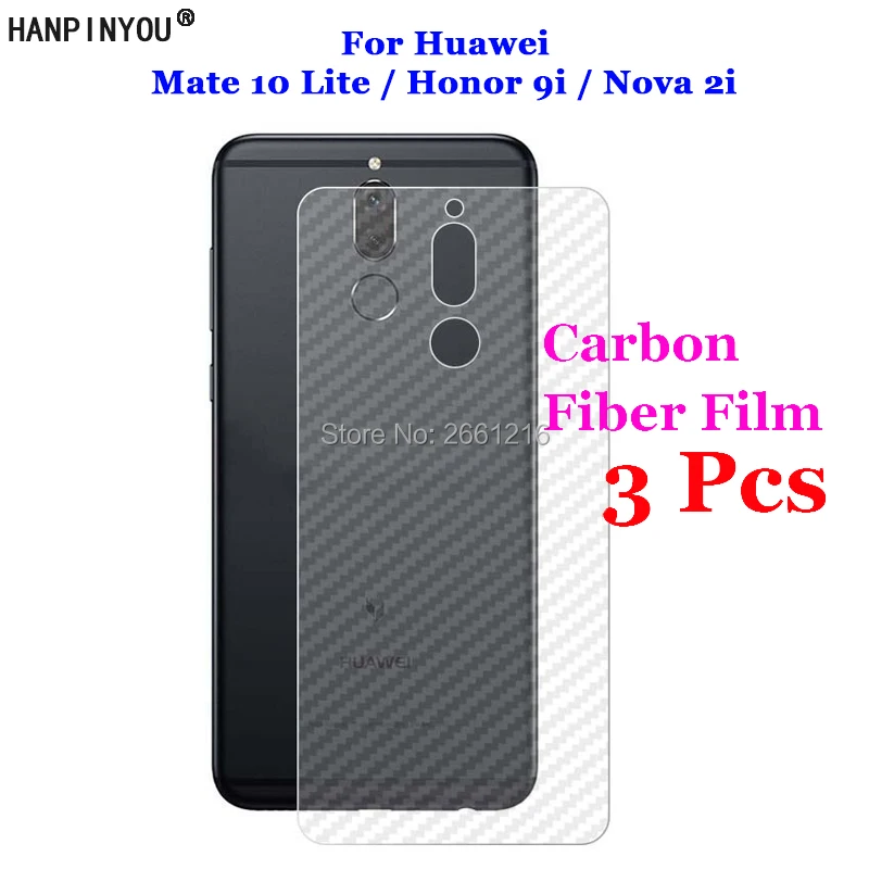 3 Pcs For Huawei Mate 10 Lite / Honor 9i / Nova 2i 3D Non-slip Clear Carbon Fiber Back Film Screen Protector Protective Sticker
3 Pcs For Huawei Mate 10 Lite / Honor 9i / Nova 2i 3D Non-slip Clear Carbon Fiber Back Film Screen Protector Protective Sticker