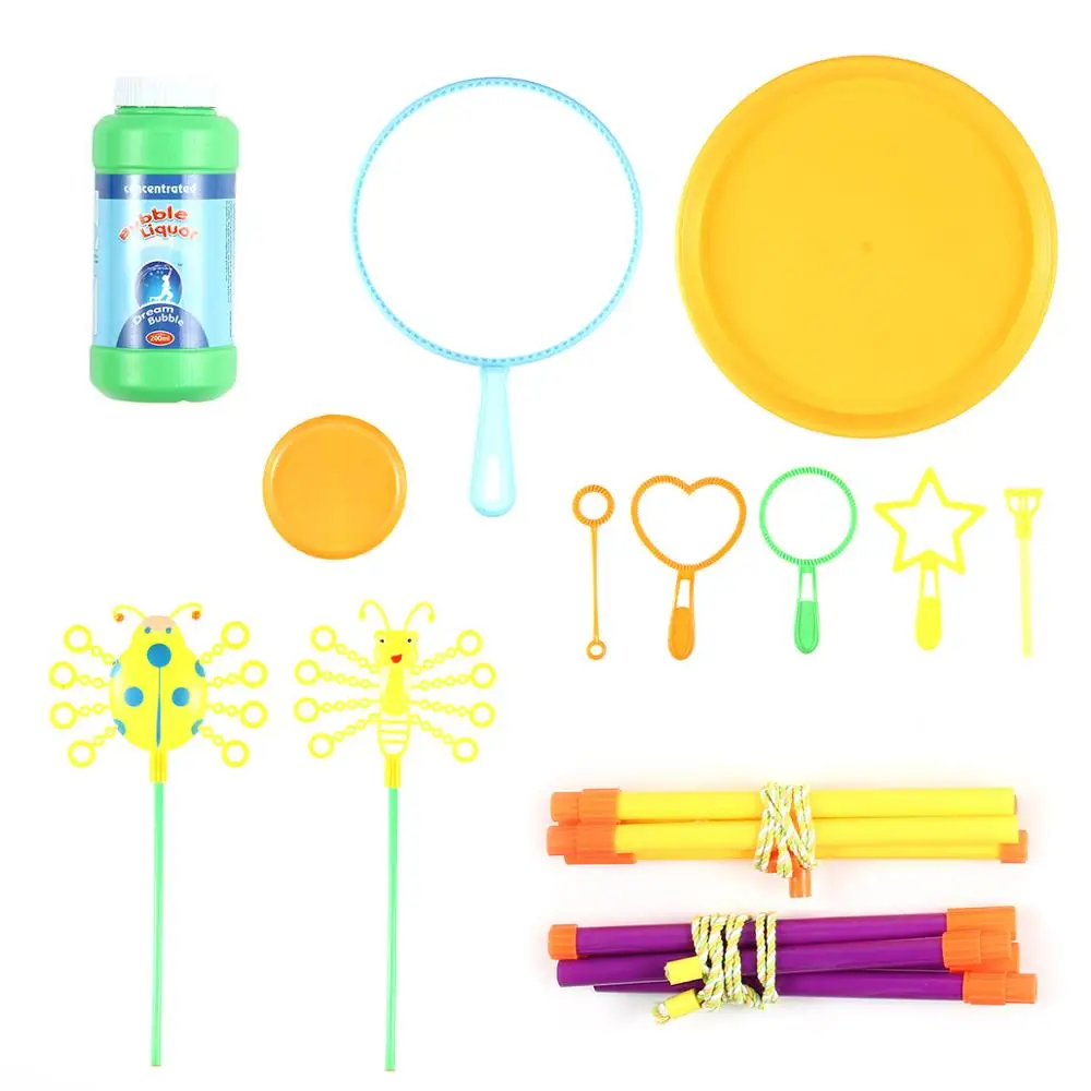 13PCS/lot Magic Fancy Blowing Bubble Soap Tools Toy Bubble Sticks Set Bubble Blower Machine Outdoor Bubble Toys for Kids Gifts
13PCS/lot Magic Fancy Blowing Bubble Soap Tools Toy Bubble Sticks Set Bubble Blower Machine Outdoor Bubble Toys for Kids Gifts