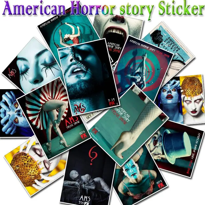 25pcs Terror Series Sticker Movie American Horror story for Laptop Skateboard Fridge Guitar & Bass Accessories Graffiti Stickers
25pcs Terror Series Sticker Movie American Horror story for Laptop Skateboard Fridge Guitar & Bass Accessories Graffiti Stickers