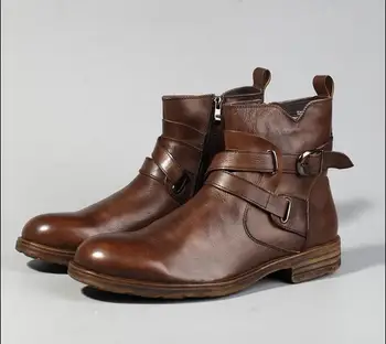 New leather soft bottom men's boots Martin boots retro old cowboy boots outdoor trend tendon bottom tooling boots
New leather soft bottom men's boots Martin boots retro old cowboy boots outdoor trend tendon bottom tooling boots