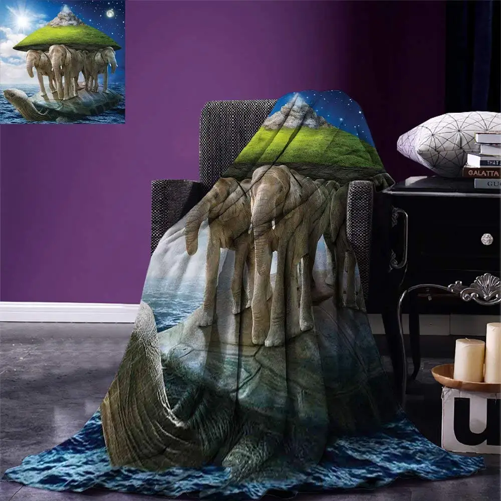 Fantasy Decor Throw Blanket Turtle Carrying Elephants with the Earth on Their Backs cosmic philosophy Home Blanket
Fantasy Decor Throw Blanket Turtle Carrying Elephants with the Earth on Their Backs cosmic philosophy Home Blanket