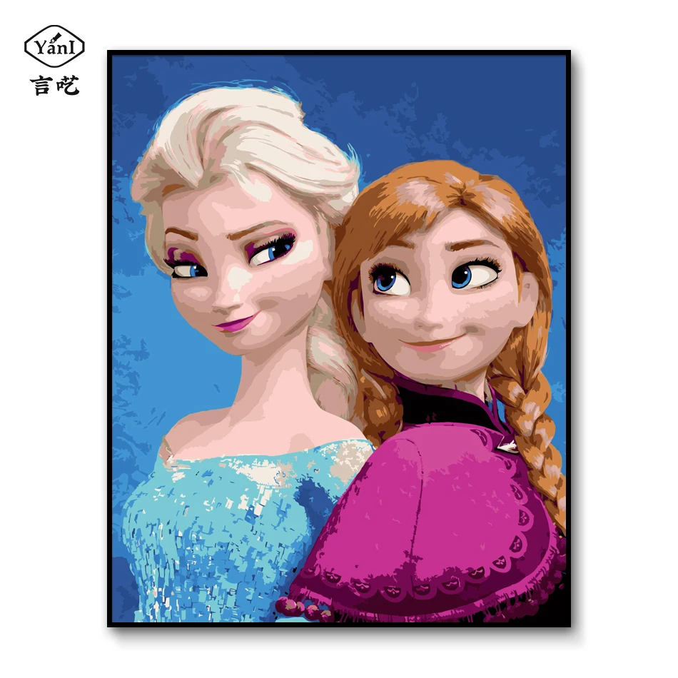 Princess Elsa DIY Painting by Numbers for Children Anna Paint by Number kits Snow White Coloring by Number
Princess Elsa DIY Painting by Numbers for Children Anna Paint by Number kits Snow White Coloring by Number