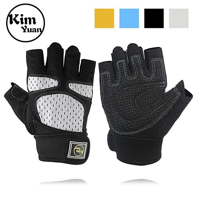 KIM YUAN Weight Lifting Gym Gloves with Wrist Wrap Support & Full Palm Protection For Power lifting, Weight/Cross Training,
KIM YUAN Weight Lifting Gym Gloves with Wrist Wrap Support & Full Palm Protection For Power lifting, Weight/Cross Training,