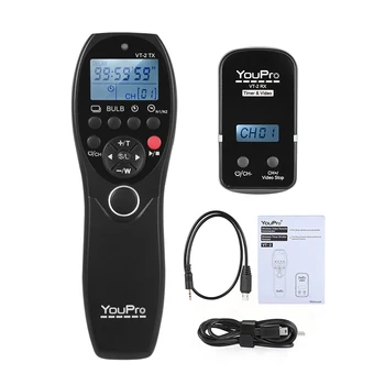 YouPro VT-2 Wireless Remote Control Commander LCD Timer Shutter Release Video Transmitter Receiver for Sony Camera Camcorder
YouPro VT-2 Wireless Remote Control Commander LCD Timer Shutter Release Video Transmitter Receiver for Sony Camera Camcorder