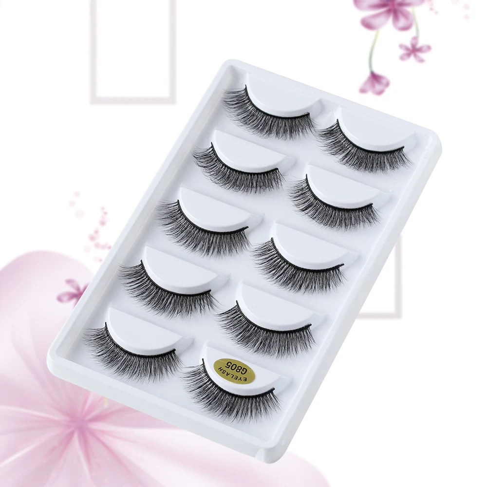 5 Pairs Mink Hair False Eyelashes Handmade Natural Long Cross Cilia 3D Lashes Beautiful Wispy Eye Lashes Makeup Extension Tools
5 Pairs Mink Hair False Eyelashes Handmade Natural Long Cross Cilia 3D Lashes Beautiful Wispy Eye Lashes Makeup Extension Tools