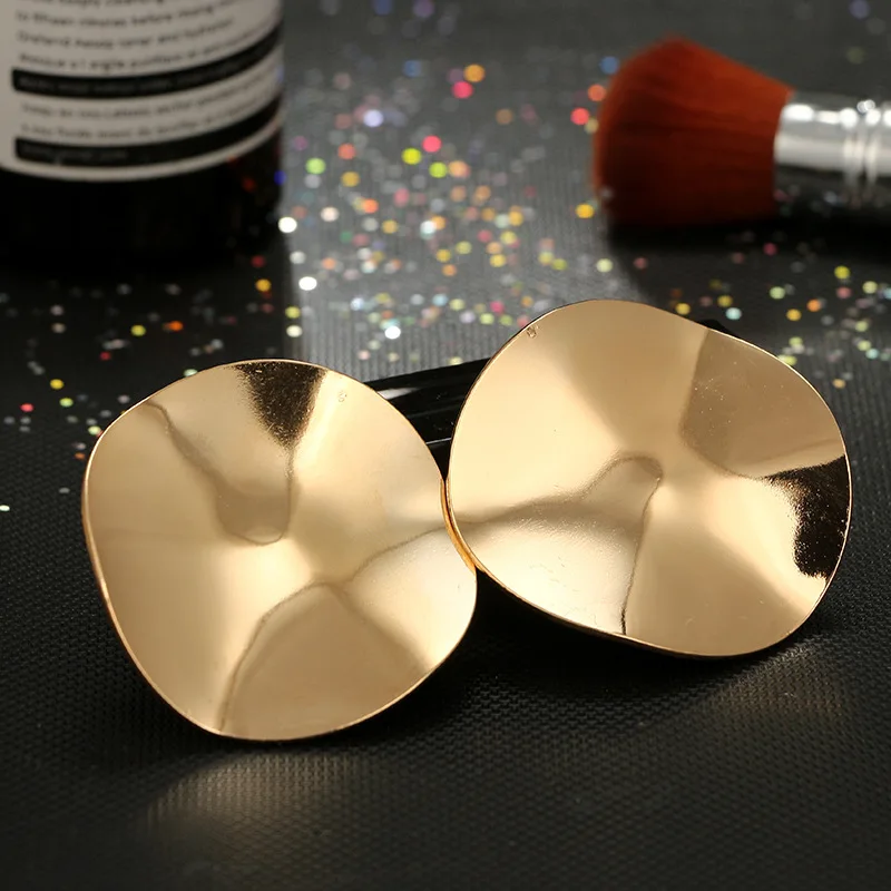 Minimalist Jewelry Women's Geometric Round Drop Earrings Dangle Gold Silver Color Fold Metal Sequins Earring Female Punk Style
Minimalist Jewelry Women's Geometric Round Drop Earrings Dangle Gold Silver Color Fold Metal Sequins Earring Female Punk Style