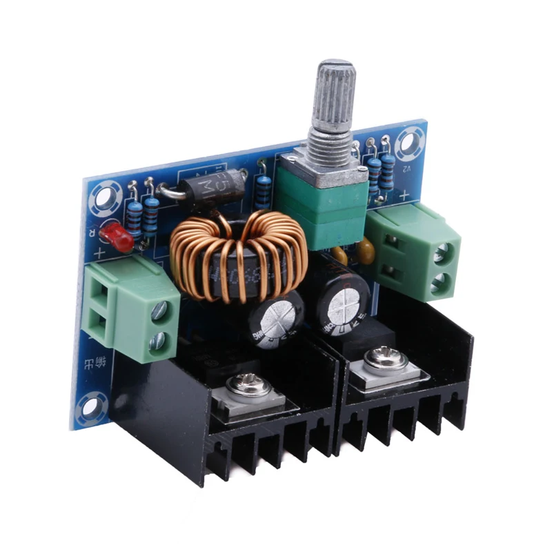DC-DC 5V-40V To 1.2-36V Buck Converter 8A 200W Adjustable Step Down Power Module