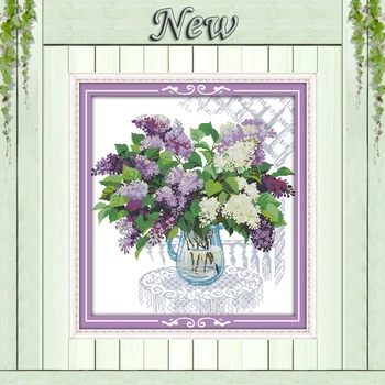 Colorful A basket of the Lilac,counted print on canvas DMC 11CT 14CT Cross Stitch kit,needlework Set embroidery,beautiful Flower
Colorful A basket of the Lilac,counted print on canvas DMC 11CT 14CT Cross Stitch kit,needlework Set embroidery,beautiful Flower
