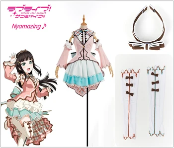 LoveLive!SunShine!!Aqours Kurosawa Dia Woman Dress Pink Corset White Valentine's Day Girls High Low Skirt Cosplay Costume
LoveLive!SunShine!!Aqours Kurosawa Dia Woman Dress Pink Corset White Valentine's Day Girls High Low Skirt Cosplay Costume