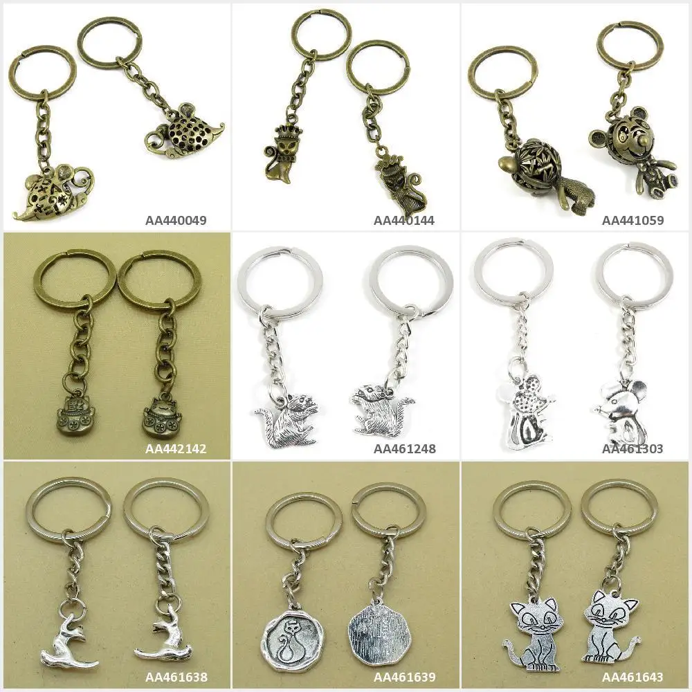 Antique Bronze Silver Tone Keychain Keyring Keytag Cat Kitten Crown Tag Kitty Mouse Rat Lucky Key Chain Ring Bag Charms Gift
Antique Bronze Silver Tone Keychain Keyring Keytag Cat Kitten Crown Tag Kitty Mouse Rat Lucky Key Chain Ring Bag Charms Gift