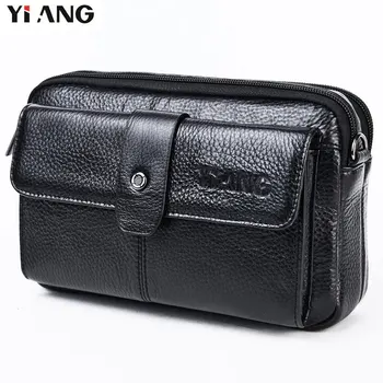 YIANG Brand Waist Bag Leather Fashion Genuine Leather Fanny Waist Bag Packs with Shoulder Strap Multi-function Mobile Phone Bag
YIANG Brand Waist Bag Leather Fashion Genuine Leather Fanny Waist Bag Packs with Shoulder Strap Multi-function Mobile Phone Bag