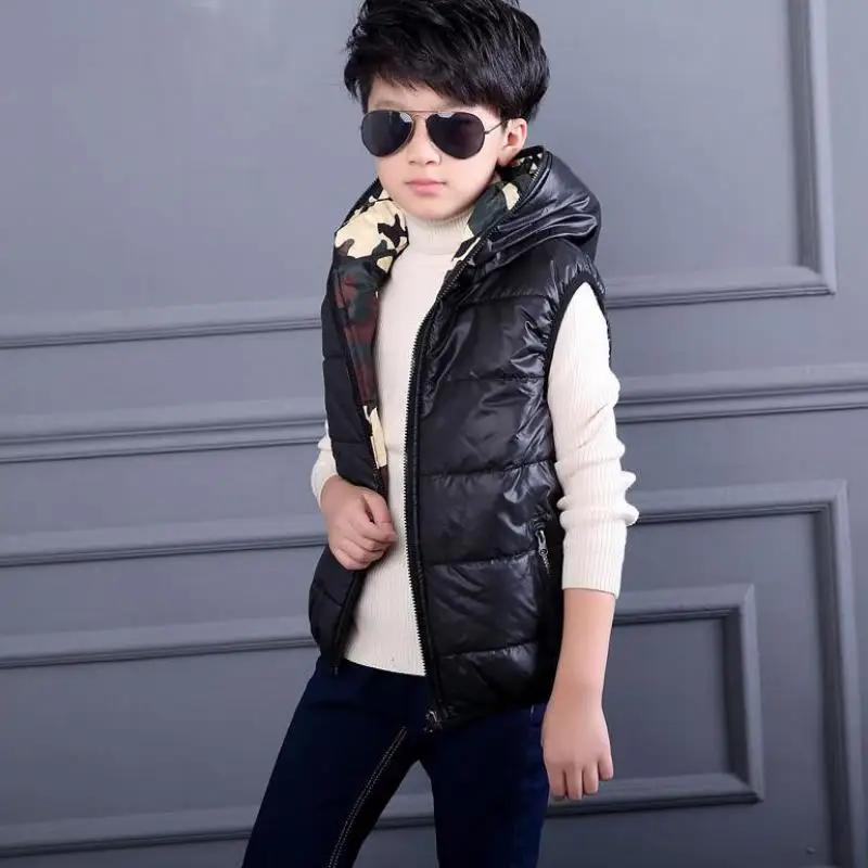 YAUAMDB kids vests coat 2018 winter 5-17Y cotton boys hooded waistcoats two sides wear camouflage clothing children clothes y58
YAUAMDB kids vests coat 2018 winter 5-17Y cotton boys hooded waistcoats two sides wear camouflage clothing children clothes y58