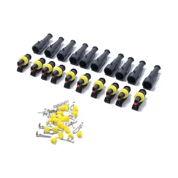 Wire Connector 10 sets Car 1 Pin Way Sealed Waterproof Electrical Wire Connector Plug Set for Motorcyle Car Boat r30
Wire Connector 10 sets Car 1 Pin Way Sealed Waterproof Electrical Wire Connector Plug Set for Motorcyle Car Boat r30