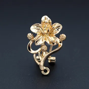 Metal Clip Earring Post with a Loop Hanger 17*26mm Hollow Filigree Flower DIY Findings for Pearls Stud Earrings Jewelry Making
Metal Clip Earring Post with a Loop Hanger 17*26mm Hollow Filigree Flower DIY Findings for Pearls Stud Earrings Jewelry Making