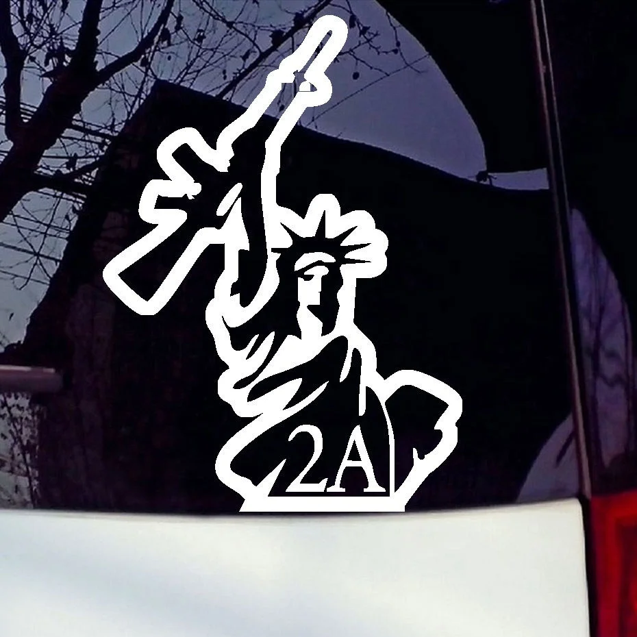 Наклейка на машину Lady Liberty Gun права 2-го изменения NRA AR15 Momon Labe | Игрушки и хобби