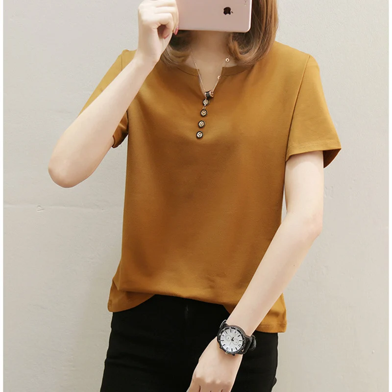 Tees Shirt Femme 2018 Summer T Shirt Women 4XL 5XL Fashion V-Neck Short Sleeves T-Shirt Cotton Plus Size women tshirts Clothing
Tees Shirt Femme 2018 Summer T Shirt Women 4XL 5XL Fashion V-Neck Short Sleeves T-Shirt Cotton Plus Size women tshirts Clothing