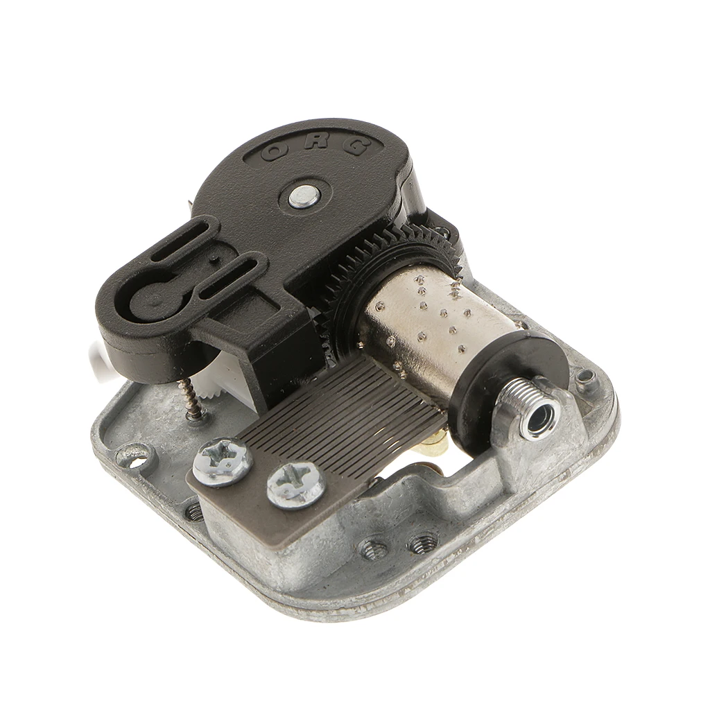 2 Songs Wind Up Musical Movement DIY Accessories for Music Box Silver Alloy