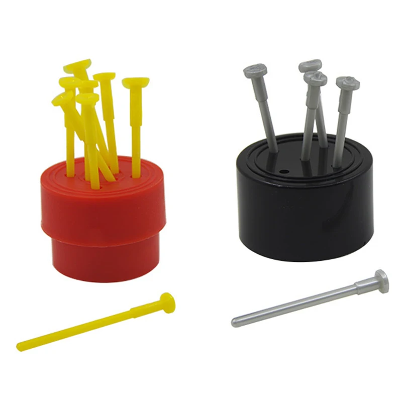 Nail Through The Coin Magic Trick Plastic Thru Spiked Coin Pull on Nail to Penetrate the Drum Easy Close up Magic For Children
Nail Through The Coin Magic Trick Plastic Thru Spiked Coin Pull on Nail to Penetrate the Drum Easy Close up Magic For Children