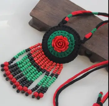 Retro sweater chain pendant Yunnan ethnic style fabric necklace clothes pendant ornaments wild ornaments female accessories
Retro sweater chain pendant Yunnan ethnic style fabric necklace clothes pendant ornaments wild ornaments female accessories