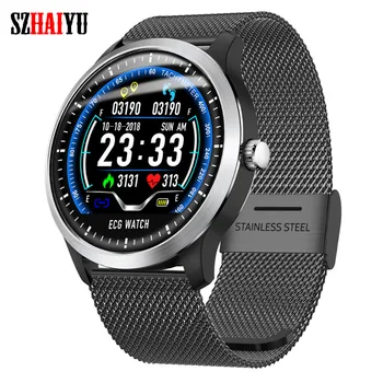 SZHAIYU ECG PPG Metal Smart Watch Waterproof Heart Rate Monitor Smart Wristband Bracelet Men Fitness Tracker Android IOS 
SZHAIYU ECG PPG Metal Smart Watch Waterproof Heart Rate Monitor Smart Wristband Bracelet Men Fitness Tracker Android IOS