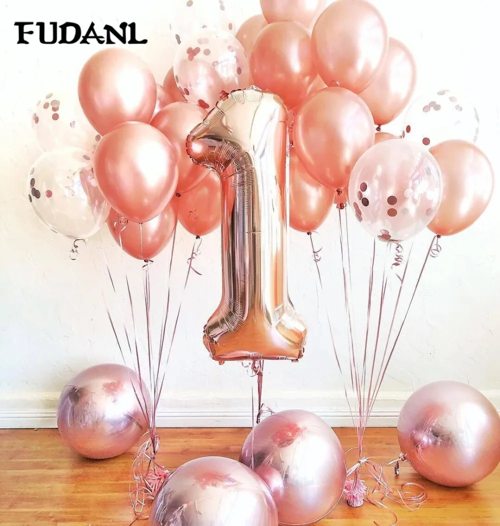 Happy Birthday Party Rose Gold Balloon Confetti Latex Balloons Wedding Anniversary Decor Baby Boy First Birthday Party Supplies
Happy Birthday Party Rose Gold Balloon Confetti Latex Balloons Wedding Anniversary Decor Baby Boy First Birthday Party Supplies