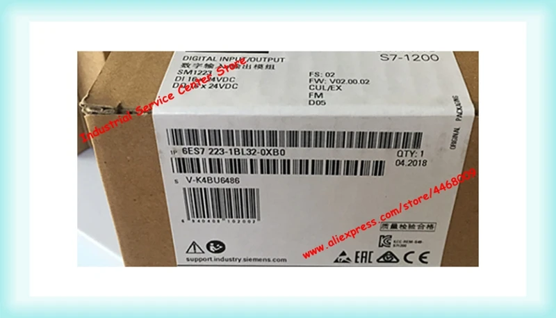 S7-120 6ES7223-1BL32-0XB0 6ES7 223-1BL32-0XB0 New Original box PLC SIMATIC SM 1223 Module
S7-120 6ES7223-1BL32-0XB0 6ES7 223-1BL32-0XB0 New Original box PLC SIMATIC SM 1223 Module