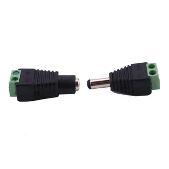 2 Pin Male DC Connector Female DC Power Jack Socket 5.5 X 2.1 MM 5.5X2.5MM for DC 12 V LED Strip Light Lamp Connection 10PCS LOT
2 Pin Male DC Connector Female DC Power Jack Socket 5.5 X 2.1 MM 5.5X2.5MM for DC 12 V LED Strip Light Lamp Connection 10PCS LOT