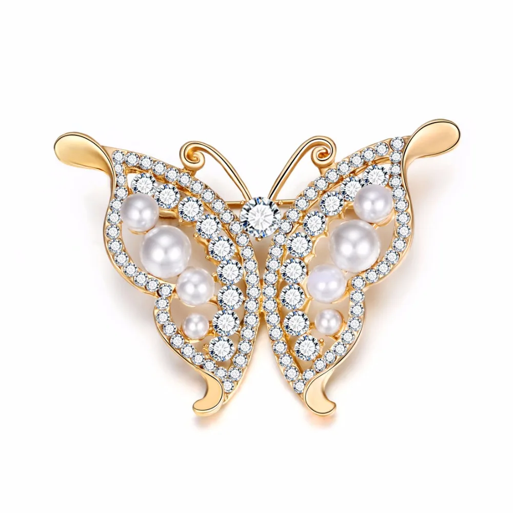 Hesiod Exquisite Simulated Pearl Butterfly Brooch Vintage Delicate Insect Crystal Brooches Pins Wedding Party Decorations
Hesiod Exquisite Simulated Pearl Butterfly Brooch Vintage Delicate Insect Crystal Brooches Pins Wedding Party Decorations