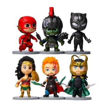 6pcs/lot Avengers Super Hero Hulk Wonder Woman Black Panther Thor PVC Anime Figures Collectible Model Toy
6pcs/lot Avengers Super Hero Hulk Wonder Woman Black Panther Thor PVC Anime Figures Collectible Model Toy