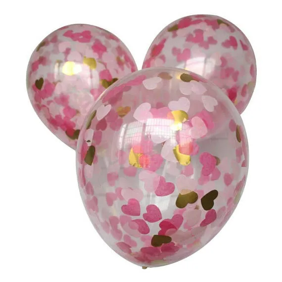 Romantic Wedding Confetti Balloons 6pcs Pink Gold New Baby Shower Decor Princess Birthday Backdrop, Love Your Heart
Romantic Wedding Confetti Balloons 6pcs Pink Gold New Baby Shower Decor Princess Birthday Backdrop, Love Your Heart