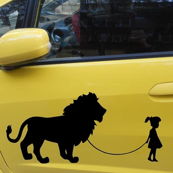 58cm x 27.4cm 2 x Girl Walking A Lion (one For Each Side)Vinyl Decal Sticker Car Window Wall Bumper Kayak Funny Pet Big Cat
58cm x 27.4cm 2 x Girl Walking A Lion (one For Each Side)Vinyl Decal Sticker Car Window Wall Bumper Kayak Funny Pet Big Cat