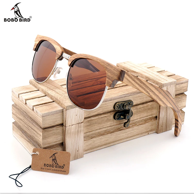 BOBO BIRD AG018 Women Original Wood Handmade Sunglasses Unisex Zebra Stripe Luxury Brand Mans Fashion Vintage Style Sun glasses
BOBO BIRD AG018 Women Original Wood Handmade Sunglasses Unisex Zebra Stripe Luxury Brand Mans Fashion Vintage Style Sun glasses