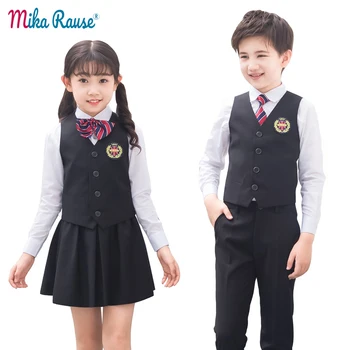 kids boy girls clothing sets school student clothes for teenage uniform campus costume children party suits(vest+shirt+vest+tie)
kids boy girls clothing sets school student clothes for teenage uniform campus costume children party suits(vest+shirt+vest+tie)