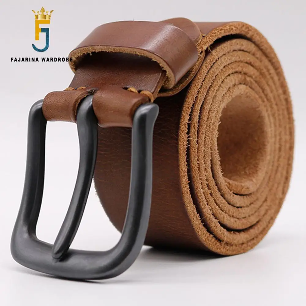 FAJARINA High Quality Cowhide Belt Mens Solid Pure Genuine Leather Strap Belts for Men Buckle Fancy Vintage Jeans N17FJ338
FAJARINA High Quality Cowhide Belt Mens Solid Pure Genuine Leather Strap Belts for Men Buckle Fancy Vintage Jeans N17FJ338
