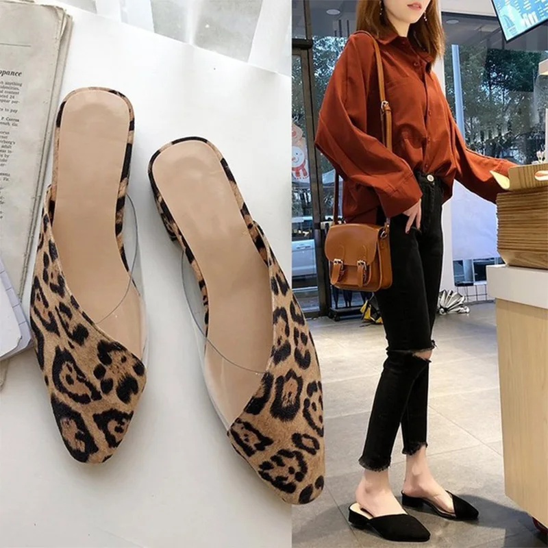Women Slippers Summer Leopard Mules Pointed Toe Mixed Colors Suede Slides Low Heel Female Slip On Casual Shoes Footwear
Women Slippers Summer Leopard Mules Pointed Toe Mixed Colors Suede Slides Low Heel Female Slip On Casual Shoes Footwear