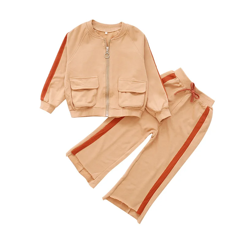 New Children Outfits Cotton Clothing Sets For Girls Sports Suits Autumn Casual Coats & Wide Leg Pants 2Pcs School Kids Tracksuit
New Children Outfits Cotton Clothing Sets For Girls Sports Suits Autumn Casual Coats & Wide Leg Pants 2Pcs School Kids Tracksuit
