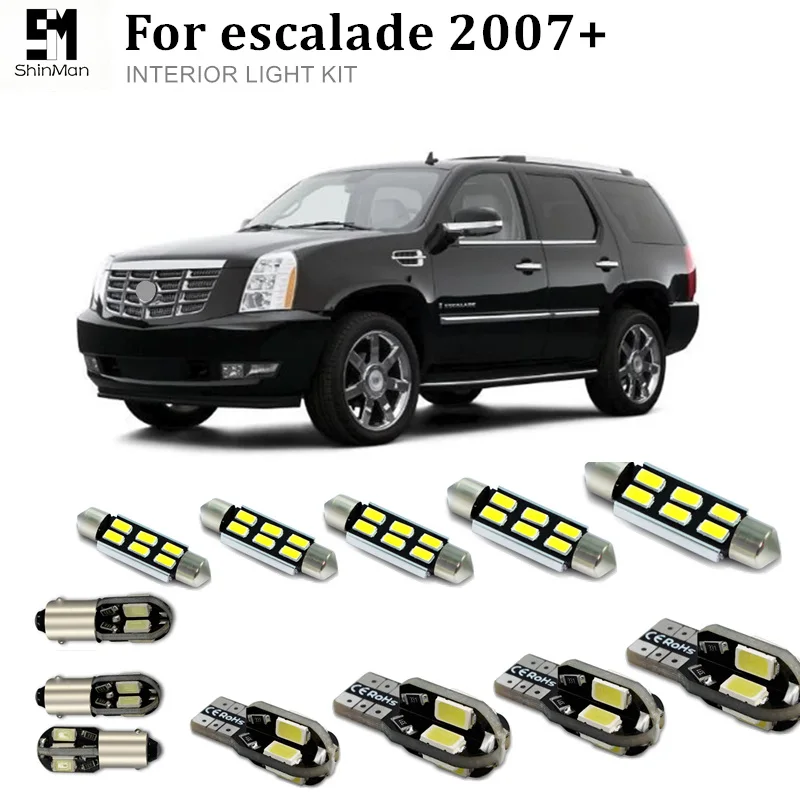 Shinman 19pcs LED Interior Light Kit Package for Cadillac escalade 2007+ LED Interior Lighting Kit Error Free light
Shinman 19pcs LED Interior Light Kit Package for Cadillac escalade 2007+ LED Interior Lighting Kit Error Free light
