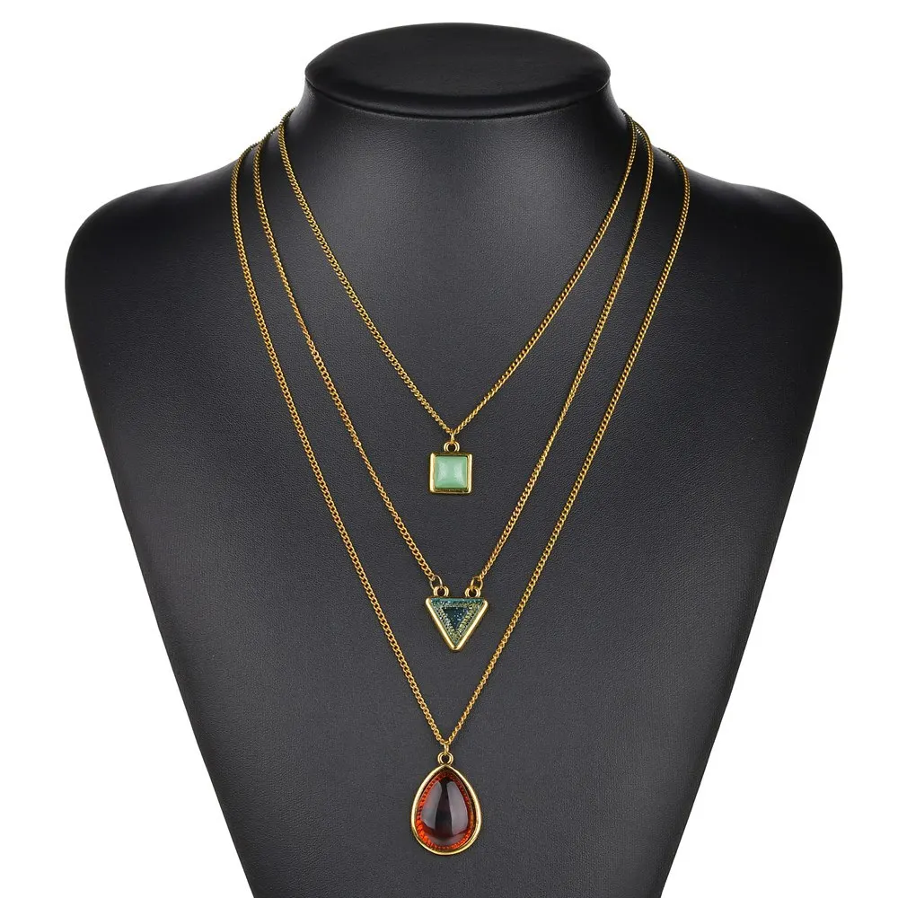 Elegant boho jewelry ethnic bohemian necklace for women natural stone pendant necklaces vintage maxi long rope chain necklace
Elegant boho jewelry ethnic bohemian necklace for women natural stone pendant necklaces vintage maxi long rope chain necklace