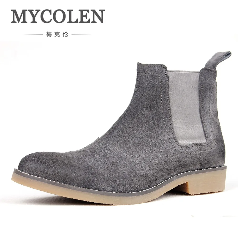 MYCOLEN 2018 Vintage Chelsea Boots Leather Men'S Street Winter Shoes Plush Luxury Brand Men Fashion Slip On Ankle Boots 
MYCOLEN 2018 Vintage Chelsea Boots Leather Men'S Street Winter Shoes Plush Luxury Brand Men Fashion Slip On Ankle Boots